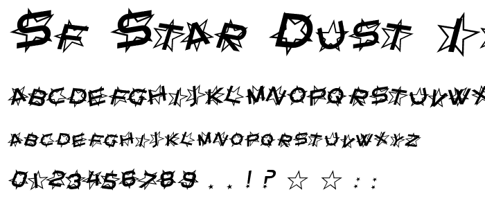 SF Star Dust Italic font